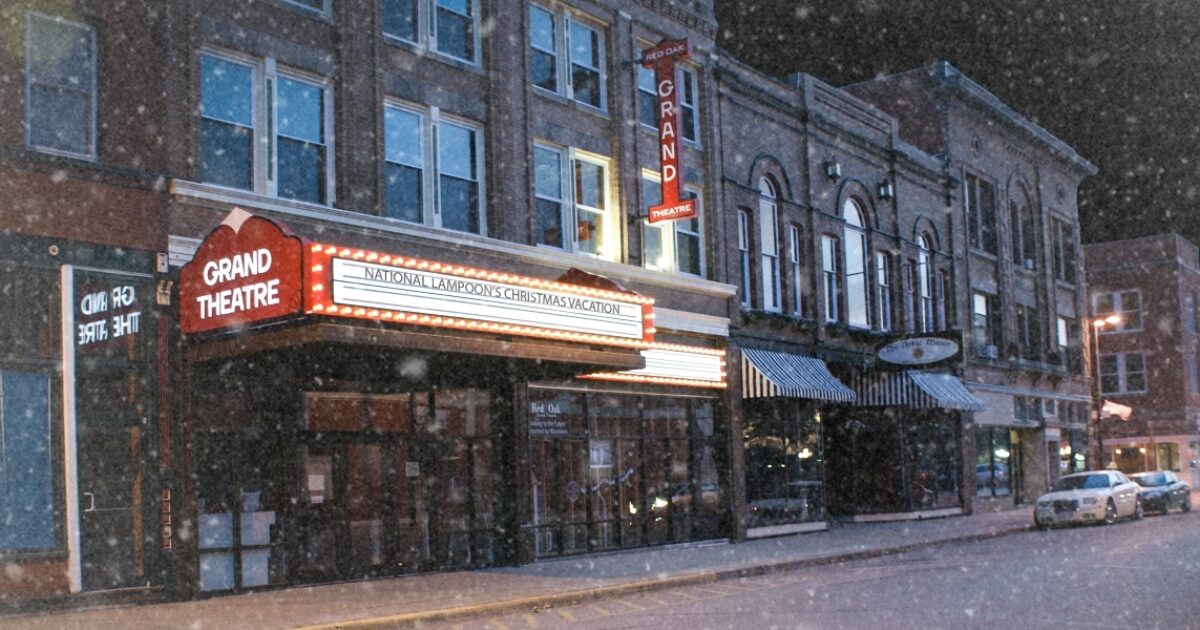 Honoring Red Oak Iowa Grand Theatre History with Classic Marquee Signage